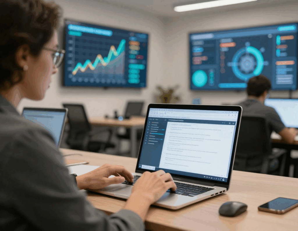 Empreendedor revisando notas fiscais diante das mudanças da reforma tributária